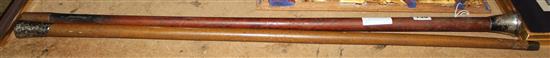 2 silver topped walking canes